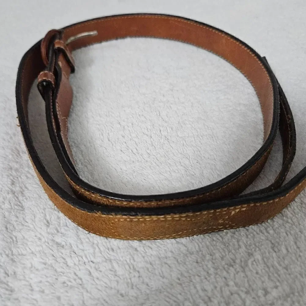 Jordache brown leather belt